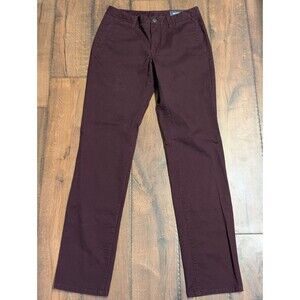 Bonobos Pants Slim Fit Flat Front Chino Pants Men's Size 30x34 Maroon/Burgundy
